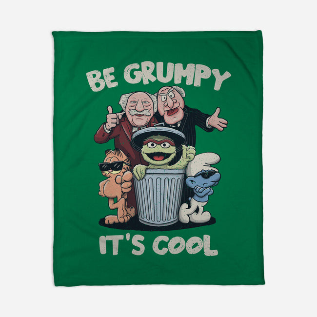 Be Grumpy It's Cool-None-Fleece-Blanket-NMdesign
