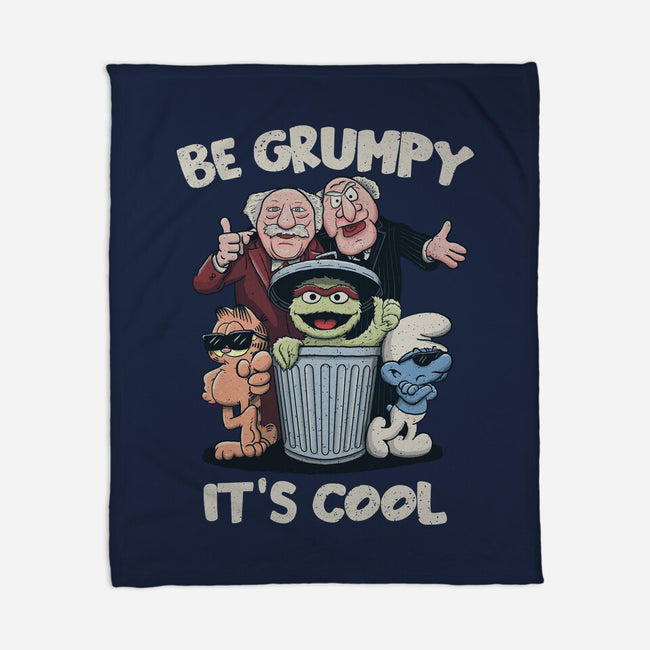 Be Grumpy It's Cool-None-Fleece-Blanket-NMdesign