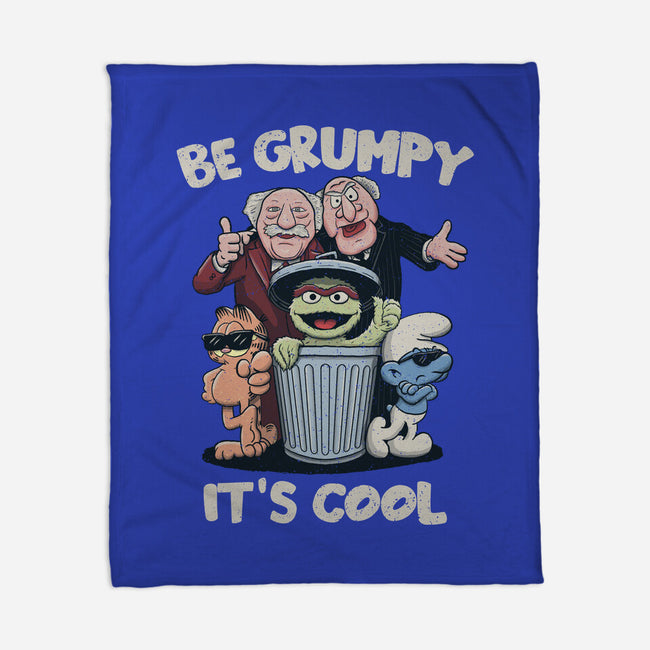 Be Grumpy It's Cool-None-Fleece-Blanket-NMdesign