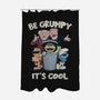 Be Grumpy It's Cool-None-Polyester-Shower Curtain-NMdesign