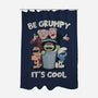 Be Grumpy It's Cool-None-Polyester-Shower Curtain-NMdesign