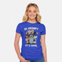 Be Grumpy It's Cool-Womens-Fitted-Tee-NMdesign