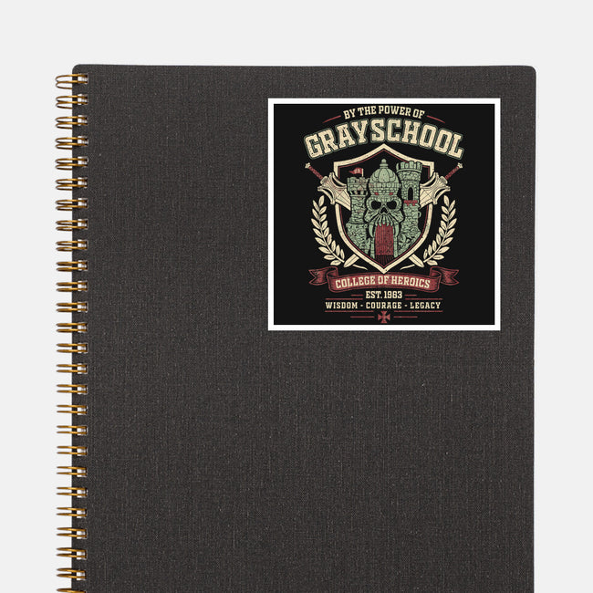By The Power Of Gray School-None-Glossy-Sticker-NMdesign