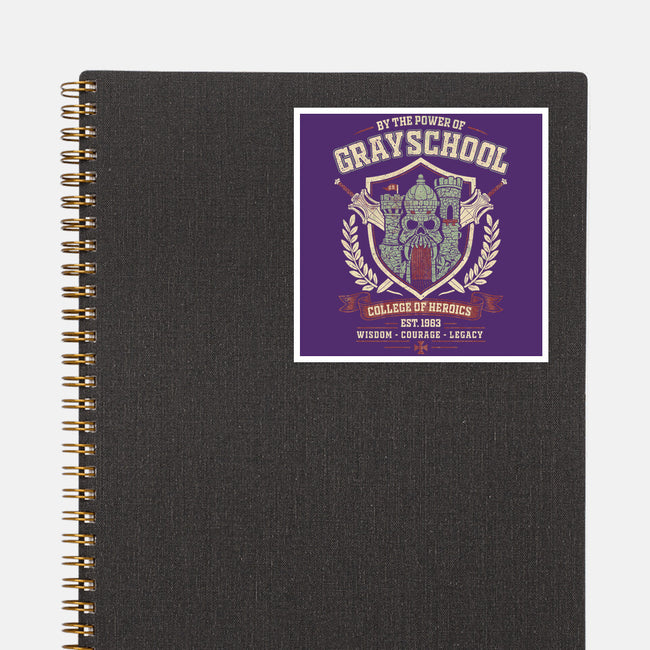 By The Power Of Gray School-None-Glossy-Sticker-NMdesign