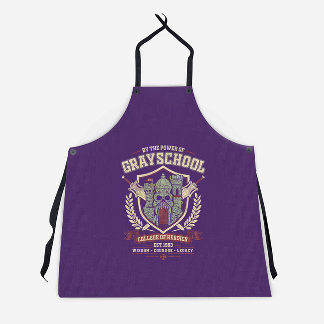 By The Power Of Gray School-Unisex-Kitchen-Apron-NMdesign
