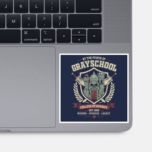 By The Power Of Gray School-None-Glossy-Sticker-NMdesign