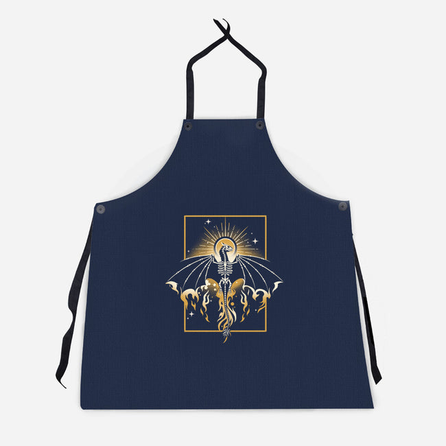 Sun Dragon Undead-Unisex-Kitchen-Apron-NemiMakeit