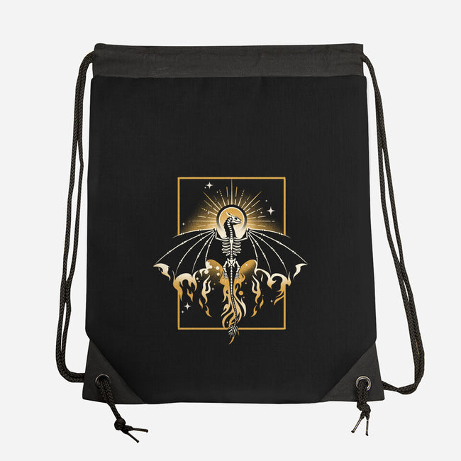 Sun Dragon Undead-None-Drawstring-Bag-NemiMakeit