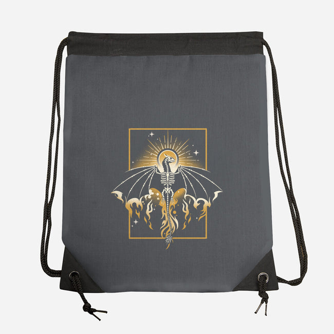 Sun Dragon Undead-None-Drawstring-Bag-NemiMakeit