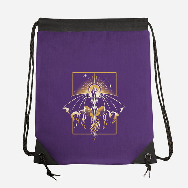 Sun Dragon Undead-None-Drawstring-Bag-NemiMakeit