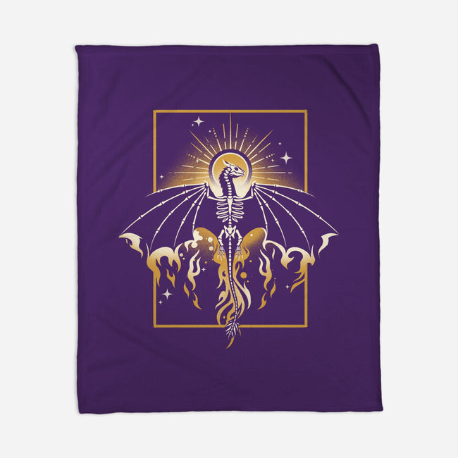 Sun Dragon Undead-None-Fleece-Blanket-NemiMakeit