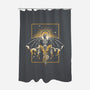 Sun Dragon Undead-None-Polyester-Shower Curtain-NemiMakeit