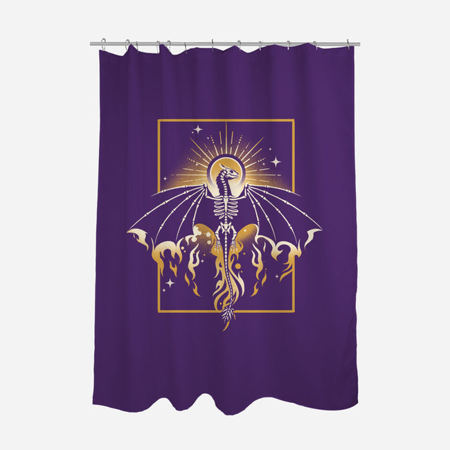 Sun Dragon Undead-None-Polyester-Shower Curtain-NemiMakeit
