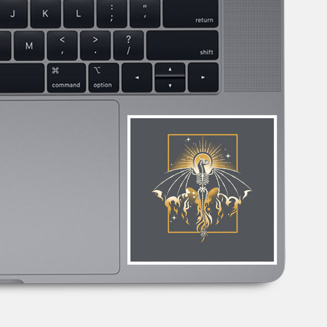 Sun Dragon Undead-None-Glossy-Sticker-NemiMakeit