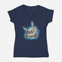 Cute Hug-Womens-V-Neck-Tee-nickzzarto