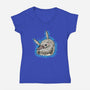 Cute Hug-Womens-V-Neck-Tee-nickzzarto