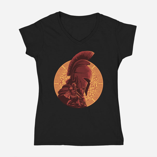 Man Of Many Wiles-Womens-V-Neck-Tee-rmatix