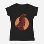 Man Of Many Wiles-Womens-V-Neck-Tee-rmatix
