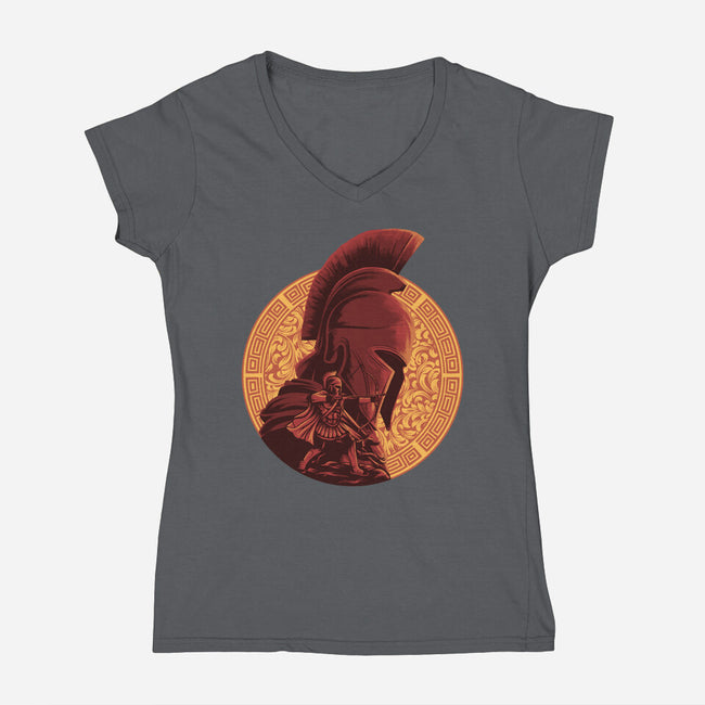 Man Of Many Wiles-Womens-V-Neck-Tee-rmatix