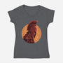 Man Of Many Wiles-Womens-V-Neck-Tee-rmatix