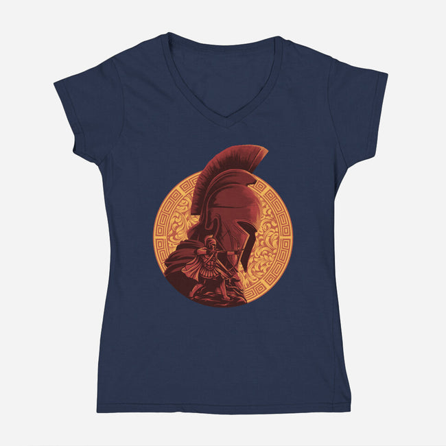 Man Of Many Wiles-Womens-V-Neck-Tee-rmatix