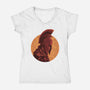 Man Of Many Wiles-Womens-V-Neck-Tee-rmatix