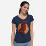 Man Of Many Wiles-Womens-V-Neck-Tee-rmatix
