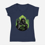 Emperor Eclipse-Womens-V-Neck-Tee-rmatix