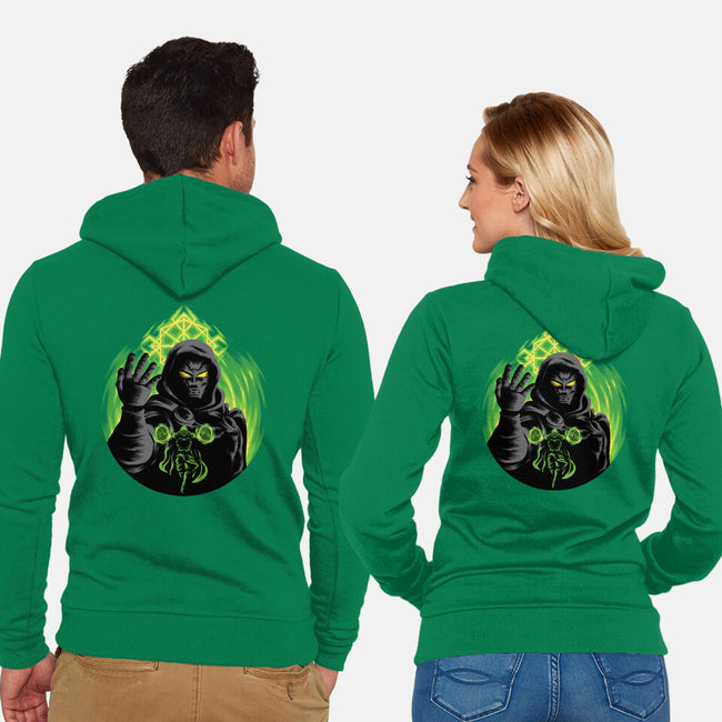 Emperor Eclipse-Unisex-Zip-Up-Sweatshirt-rmatix