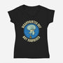 Disappointed But Definitely Not Surprised-Womens-V-Neck-Tee-turborat14