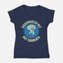 Disappointed But Definitely Not Surprised-Womens-V-Neck-Tee-turborat14