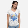 Fruit Ramen-Womens-V-Neck-Tee-Eoli Studio
