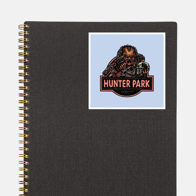 Welcome To Hunter Park-None-Glossy-Sticker-glitchygorilla