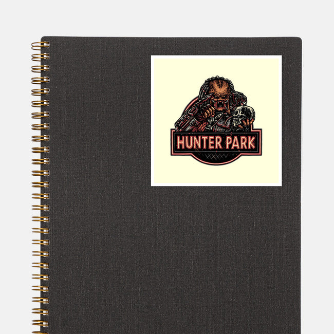 Welcome To Hunter Park-None-Glossy-Sticker-glitchygorilla
