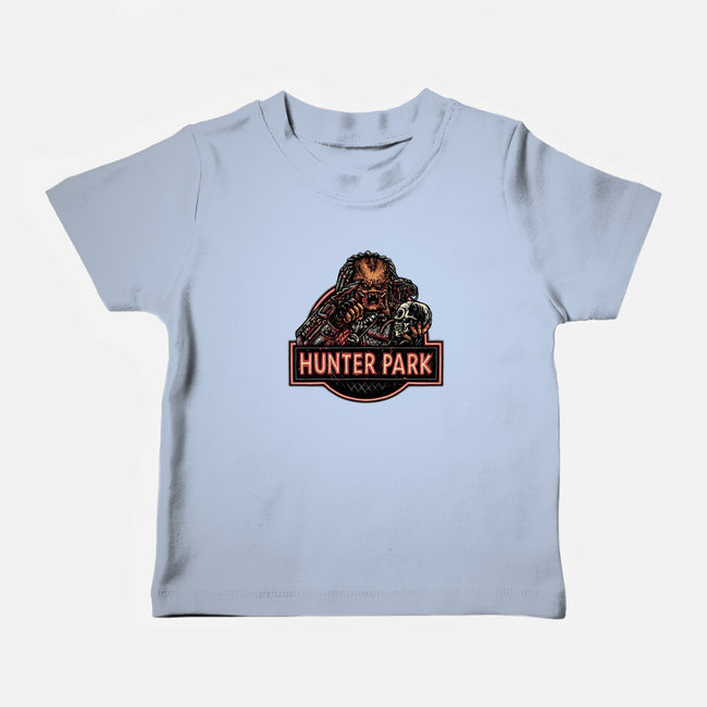 Welcome To Hunter Park-Baby-Basic-Tee-glitchygorilla