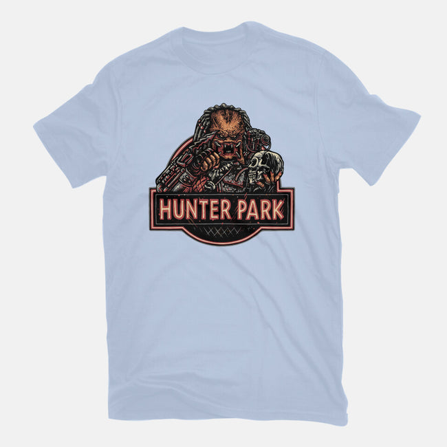 Welcome To Hunter Park-Unisex-Basic-Tee-glitchygorilla