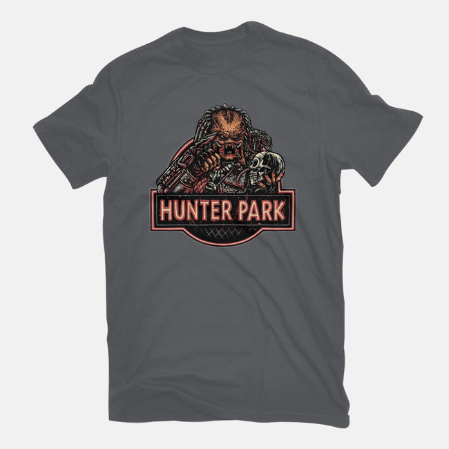Welcome To Hunter Park-Mens-Basic-Tee-glitchygorilla