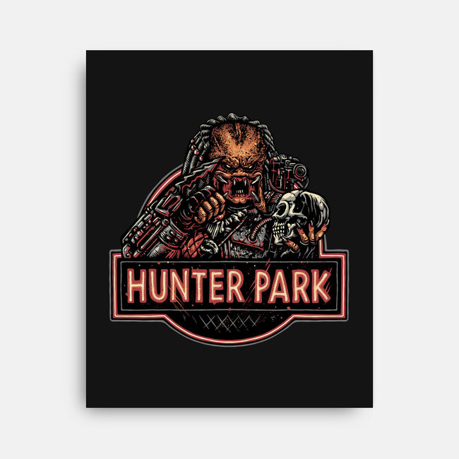 Welcome To Hunter Park-None-Stretched-Canvas-glitchygorilla