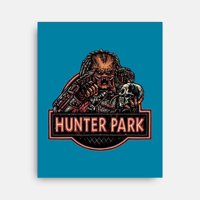 Welcome To Hunter Park-None-Stretched-Canvas-glitchygorilla