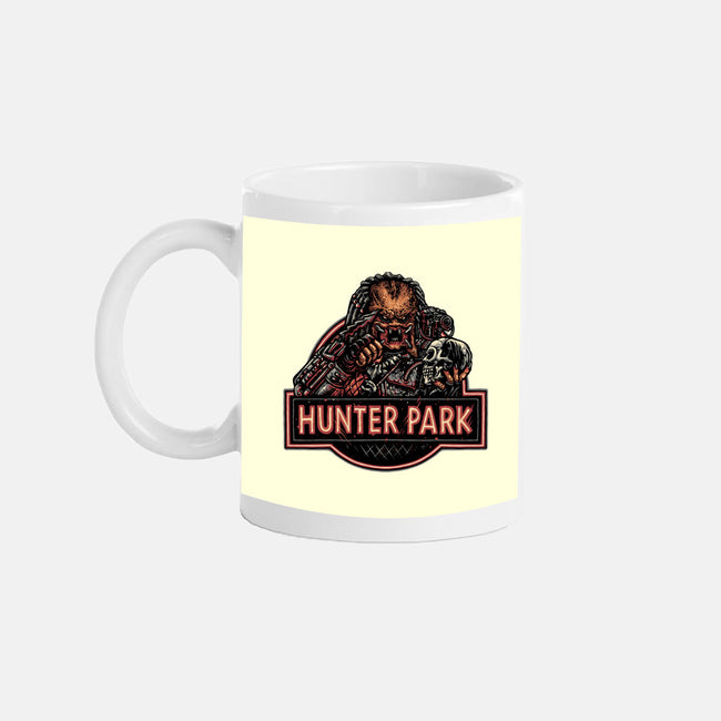 Welcome To Hunter Park-None-Mug-Drinkware-glitchygorilla