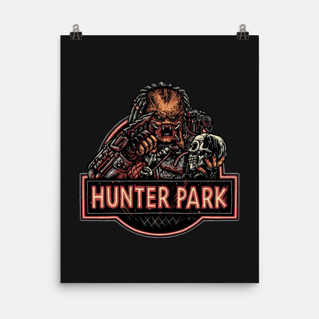 Welcome To Hunter Park-None-Matte-Poster-glitchygorilla
