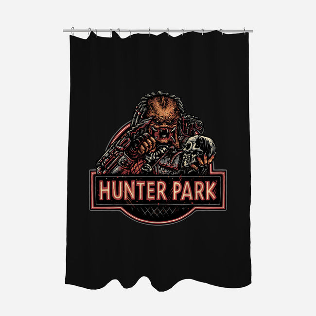 Welcome To Hunter Park-None-Polyester-Shower Curtain-glitchygorilla