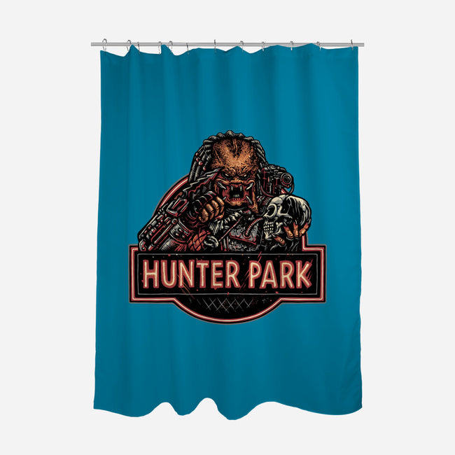 Welcome To Hunter Park-None-Polyester-Shower Curtain-glitchygorilla