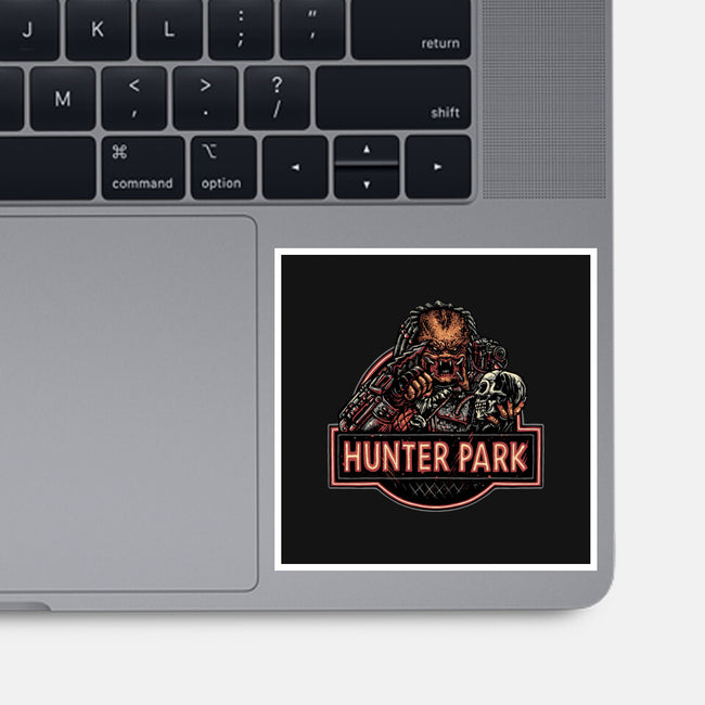 Welcome To Hunter Park-None-Glossy-Sticker-glitchygorilla