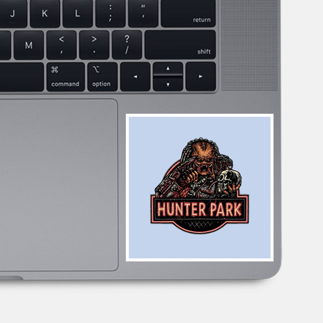 Welcome To Hunter Park-None-Glossy-Sticker-glitchygorilla
