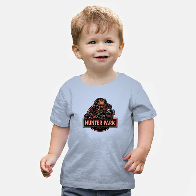 Welcome To Hunter Park-Baby-Basic-Tee-glitchygorilla
