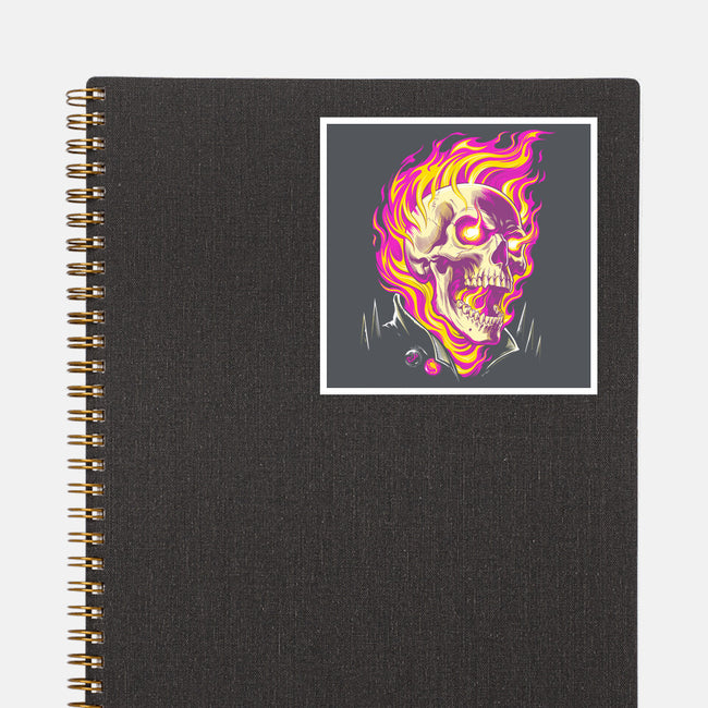 Firey Ride-None-Glossy-Sticker-CappO