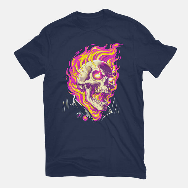 Firey Ride-Womens-Fitted-Tee-CappO
