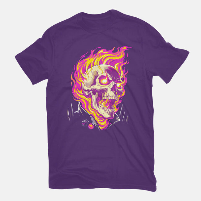 Firey Ride-Womens-Basic-Tee-CappO