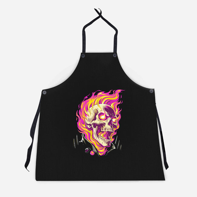 Firey Ride-Unisex-Kitchen-Apron-CappO